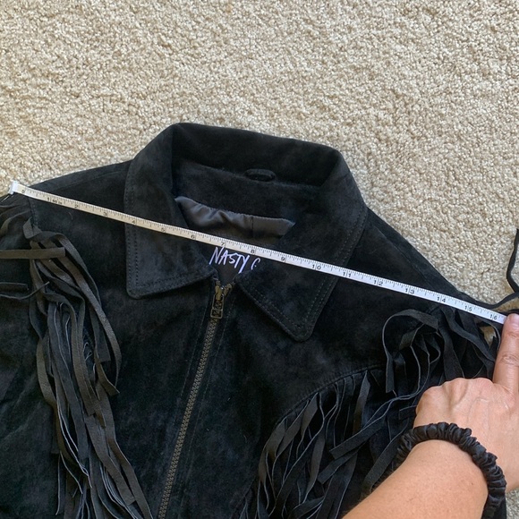 Nasty Gal suede fringe Leather Jacket Cowboy western small NWOT - Picture 8 of 10